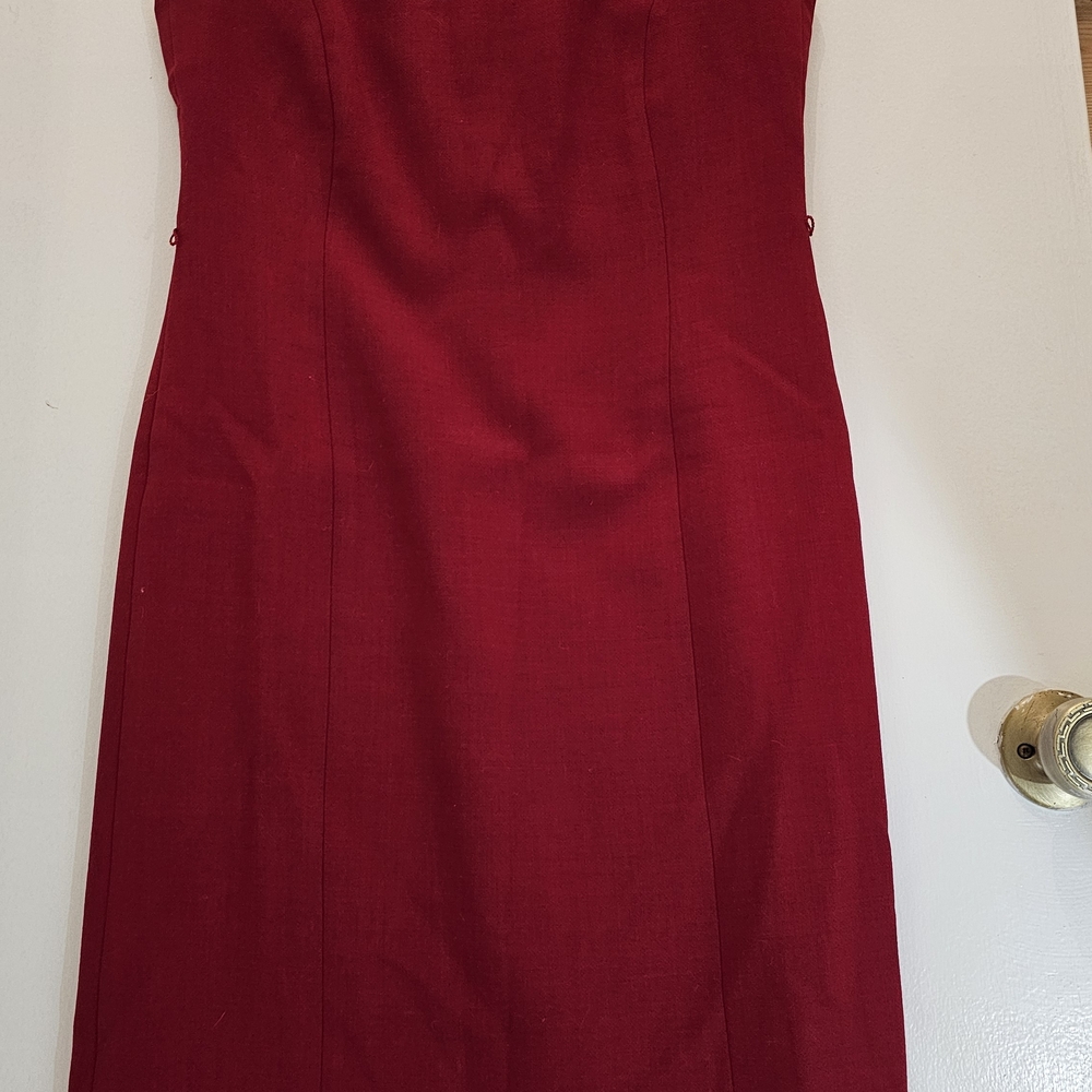 Talbots Strapless Dress in Rich Red - Picture 2 of 3